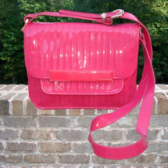 Ted Baker Handbags - Ted Baker Pink (Bubble Gum Pink) Patent Leather Sk